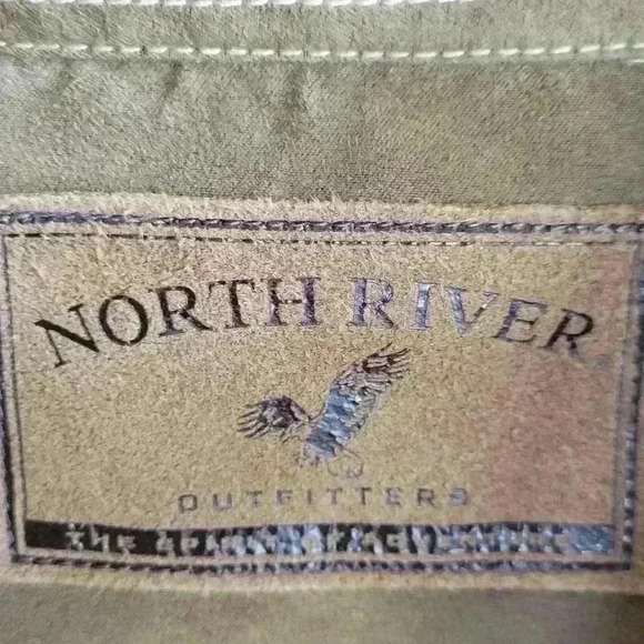 North River Outfitter Shirt with Long Sleeve XXL Brown/Camel Western Pockets - Picture 4 of 14